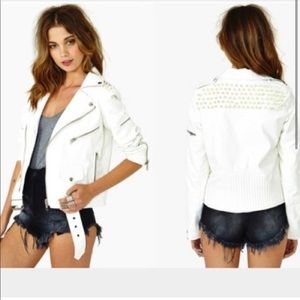 Unif Studded Leather Jacket